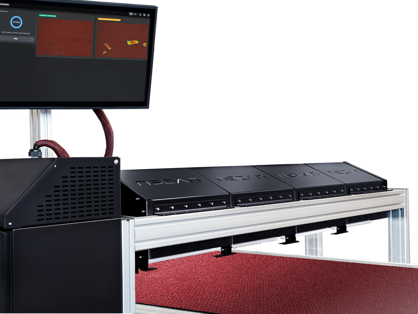nScan: Modularer KI-Industriescanner für die automatisierte Qualitätssicherung und Oberflächeninspektion.
