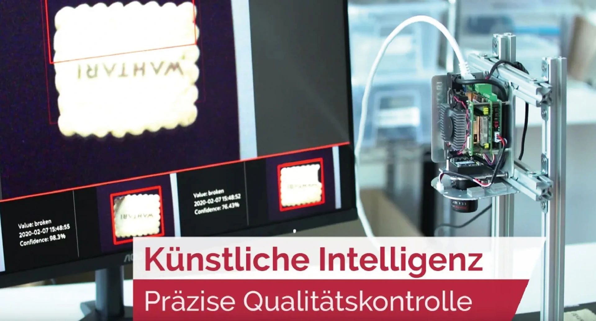Wahtari nCam AI inspection system featured on the Welt der Wunder television show.