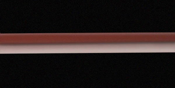 Automatic color control and gradient monitoring for extruded hoses and tubes.