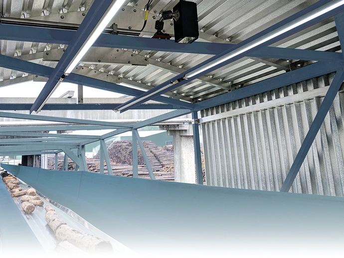 Intelligent log inspection for analyzing debarking quality and timber grade.